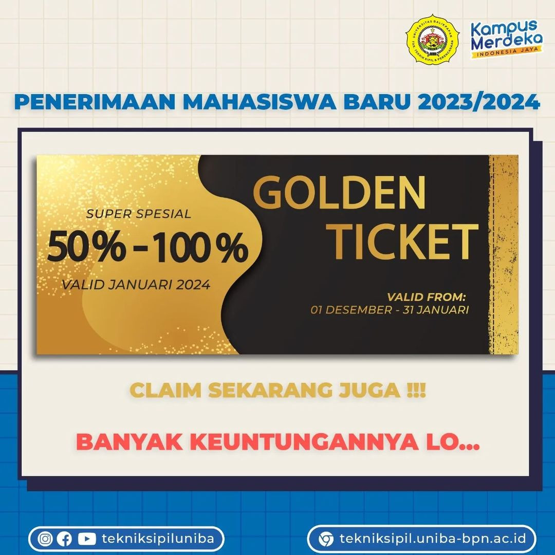 Jalur Gratis Golden Ticket